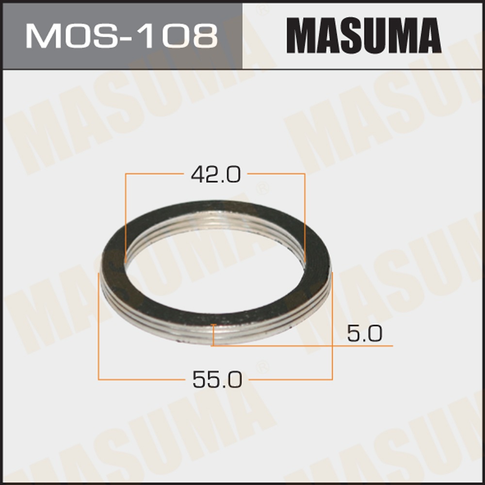Кольцо глушителя 42 х 55 x 5 Masuma MOS108