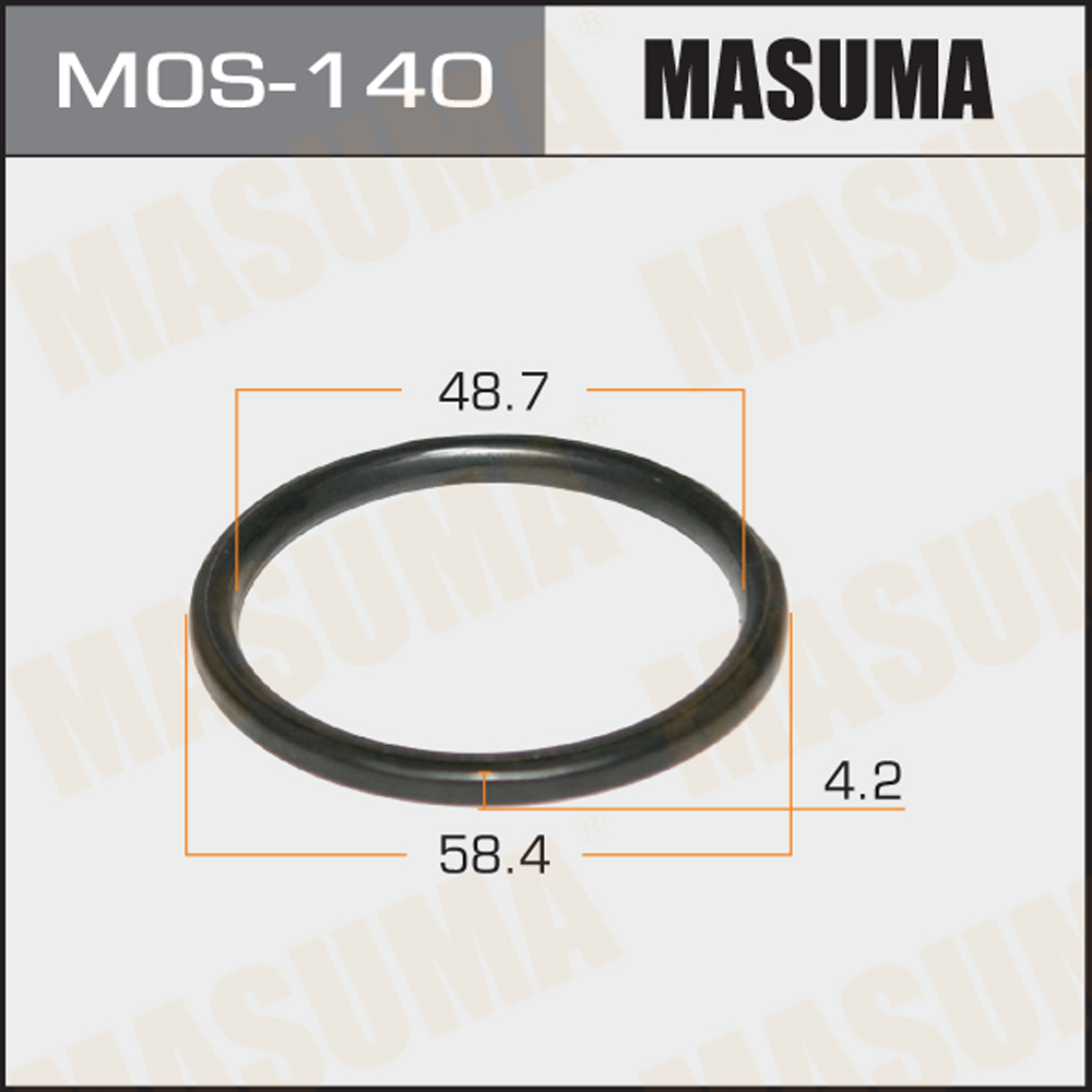 Кольцо глушителя 48 x 57.3 x 4.2 металлическое Masuma MOS140