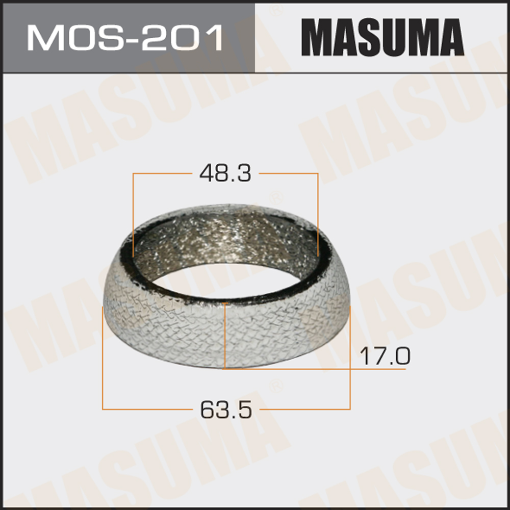 Кольцо глушителя 48.3 x 63.5 x 17 Masuma MOS201