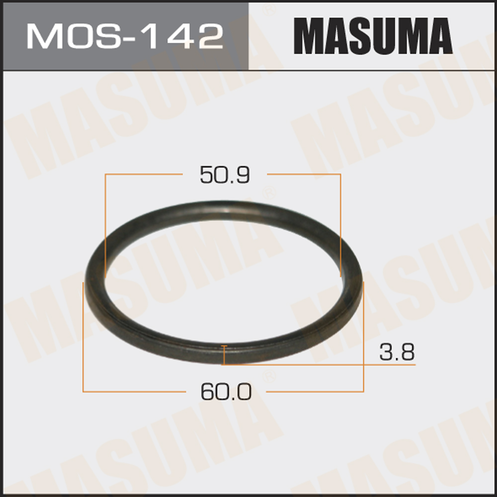 Кольцо глушителя 51 x 60.5 x 4.2 металлическое Masuma MOS142