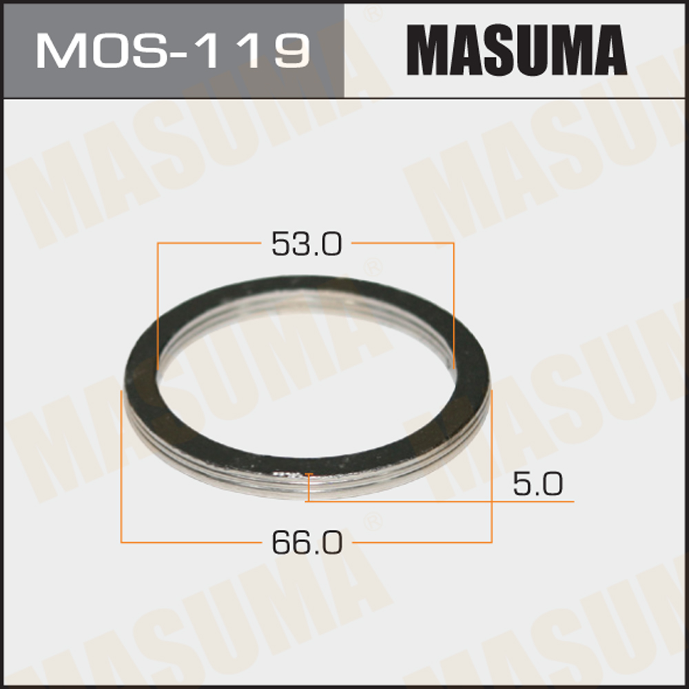 Кольцо глушителя 53 х 66 Masuma MOS119