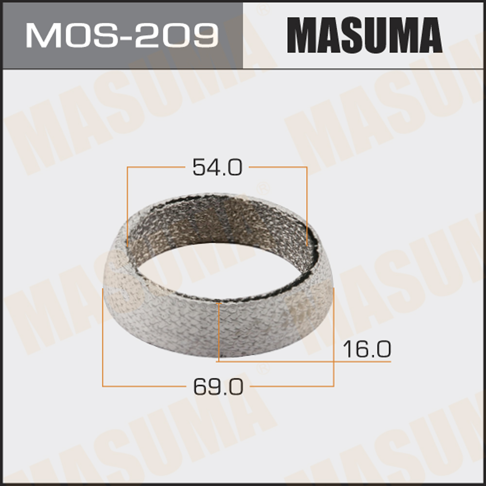 Кольцо глушителя 54 x 69 x 16 Masuma MOS209