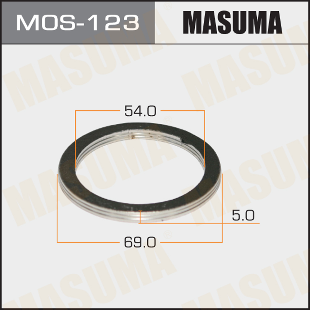 Кольцо глушителя 54 х 69 Masuma MOS123