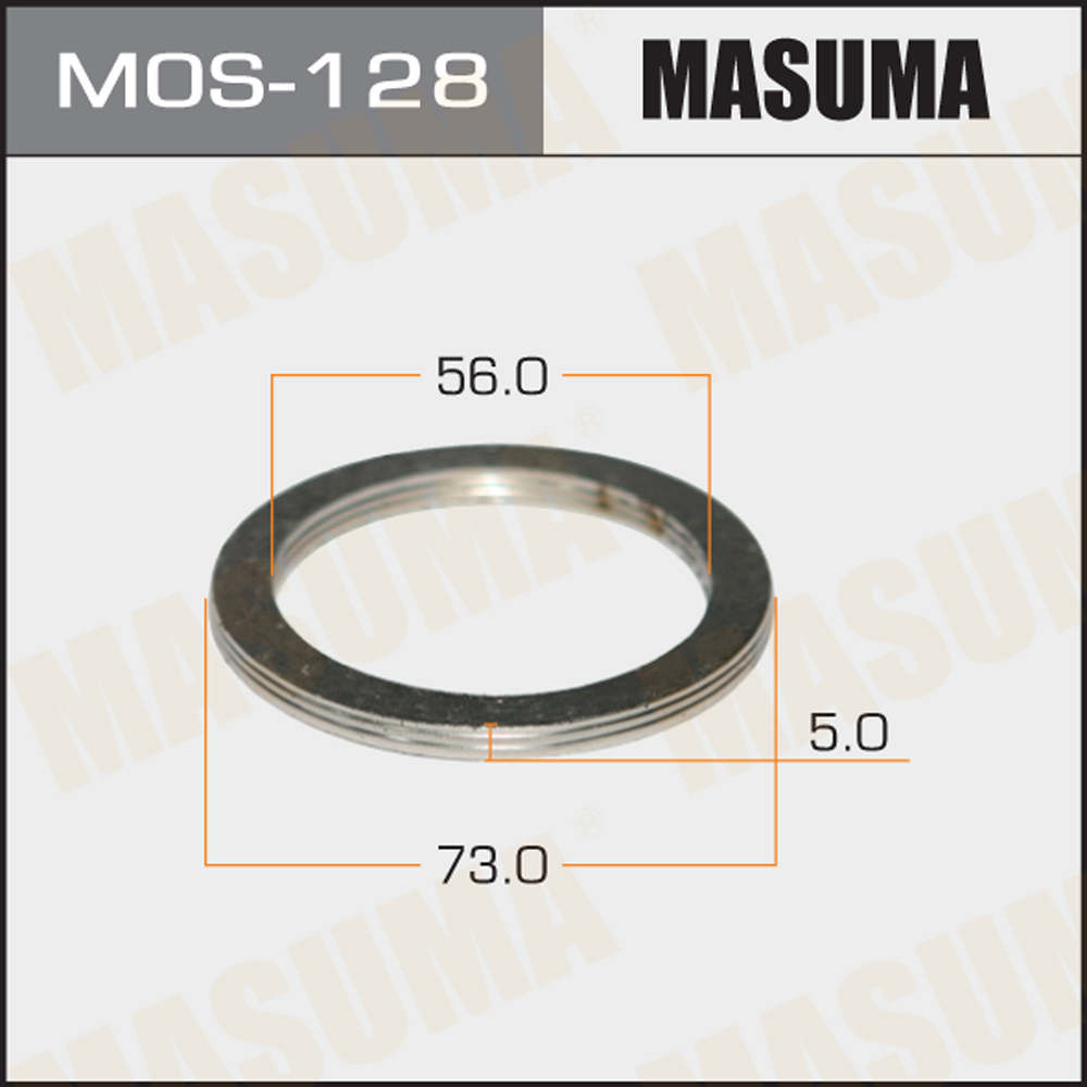 Кольцо глушителя 56 х 73 Masuma MOS128