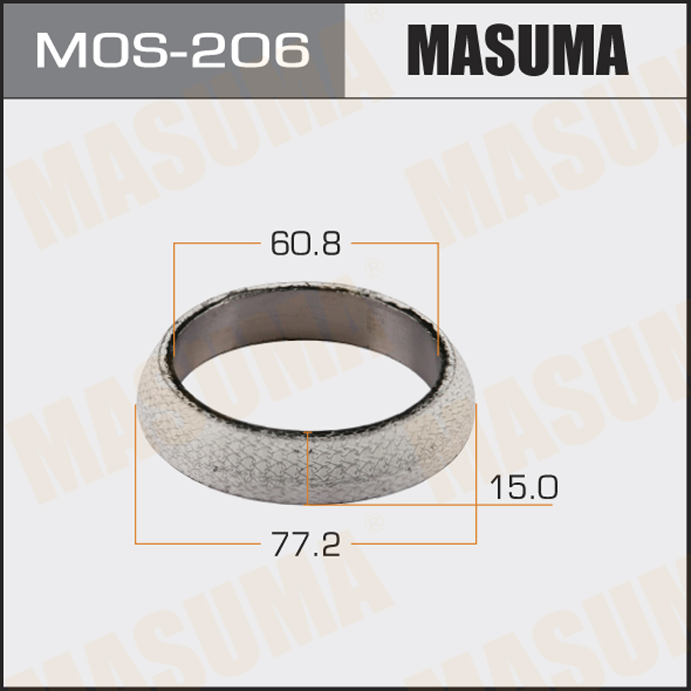 Кольцо глушителя 60.8 x 77.2 Masuma MOS206