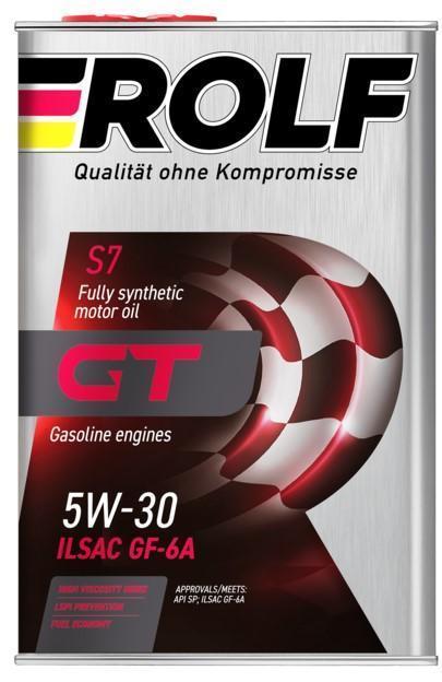Масло моторное Rolf GT 5W-30 ILSAC GF-6A, API SP синтетическое 4л металл / 5W30