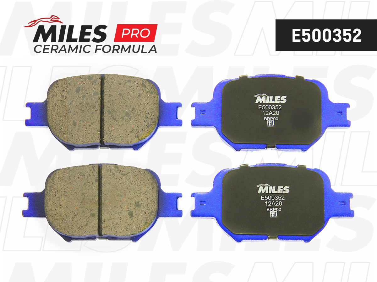 Колодки тормозные MILES E5 Ceramic TOYOTA CELICA/COROLLA 1.8-2.0D 99- передние