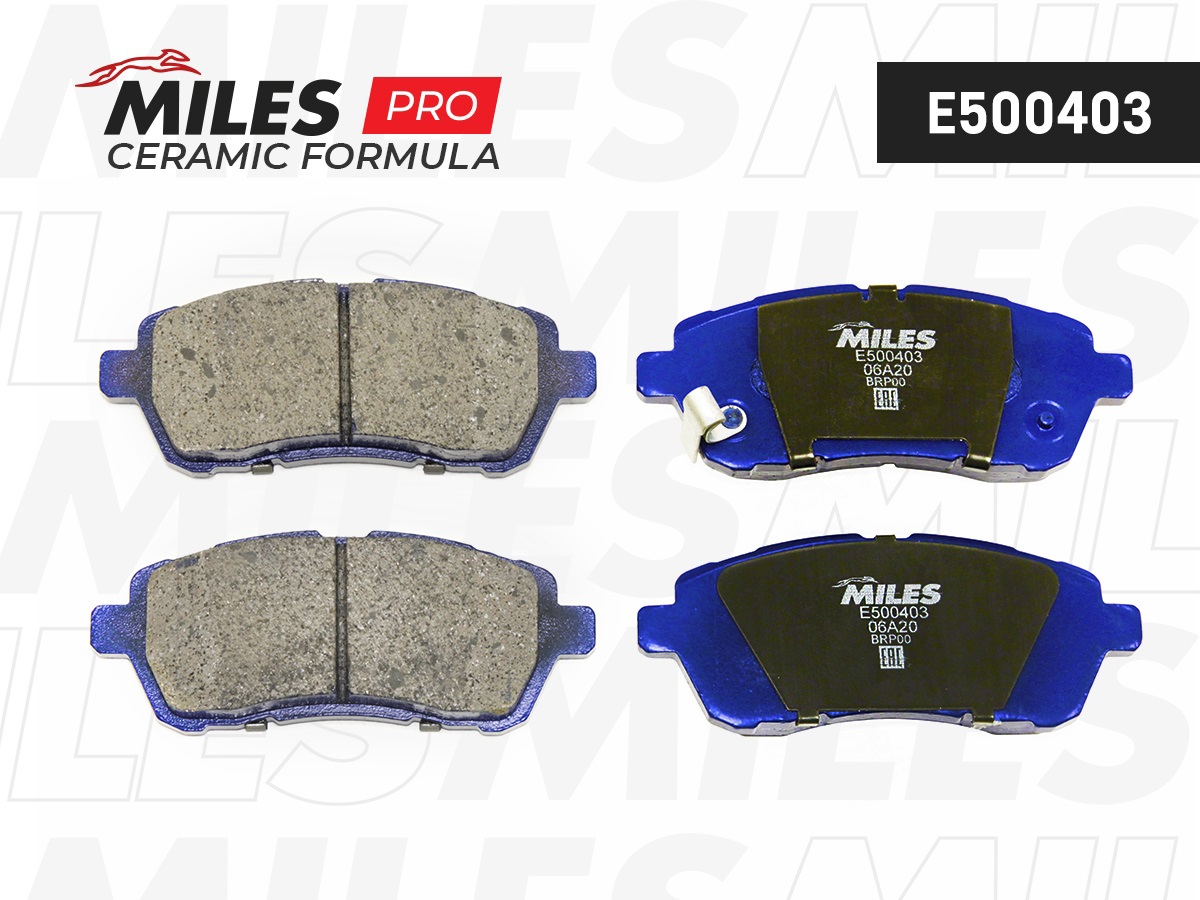 Колодки тормозные MILES E5 Ceramic FORD FIESTA 08-/MAZDA 2 07- передние