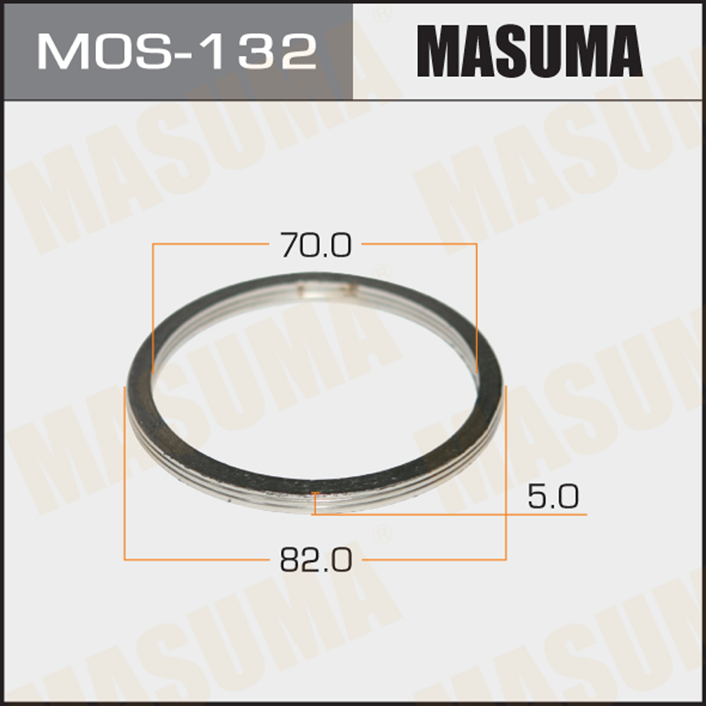 Кольцо глушителя 70 х 82 Masuma MOS132