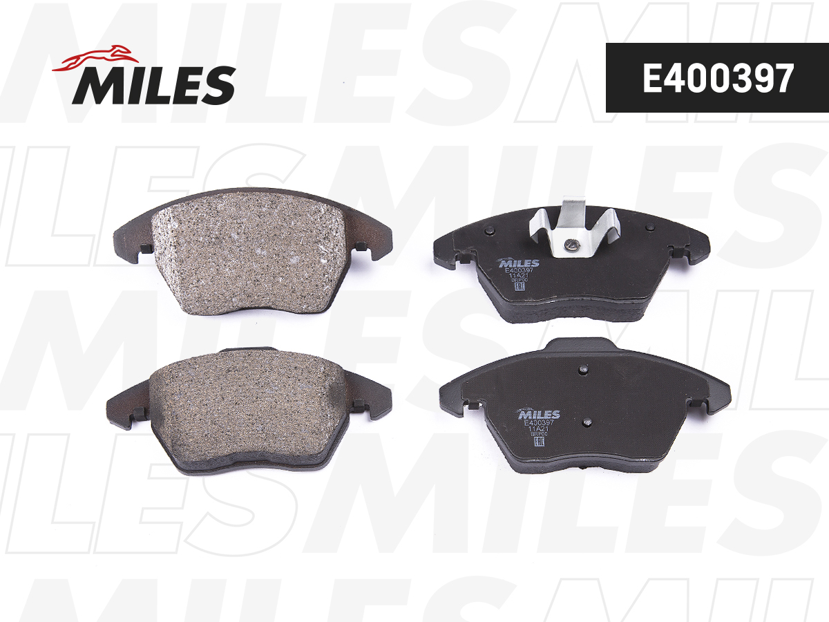 Колодки тормозные Citroen C4; Peugeot 207/307/308 1.6-2.0 передние Low-metallic Miles