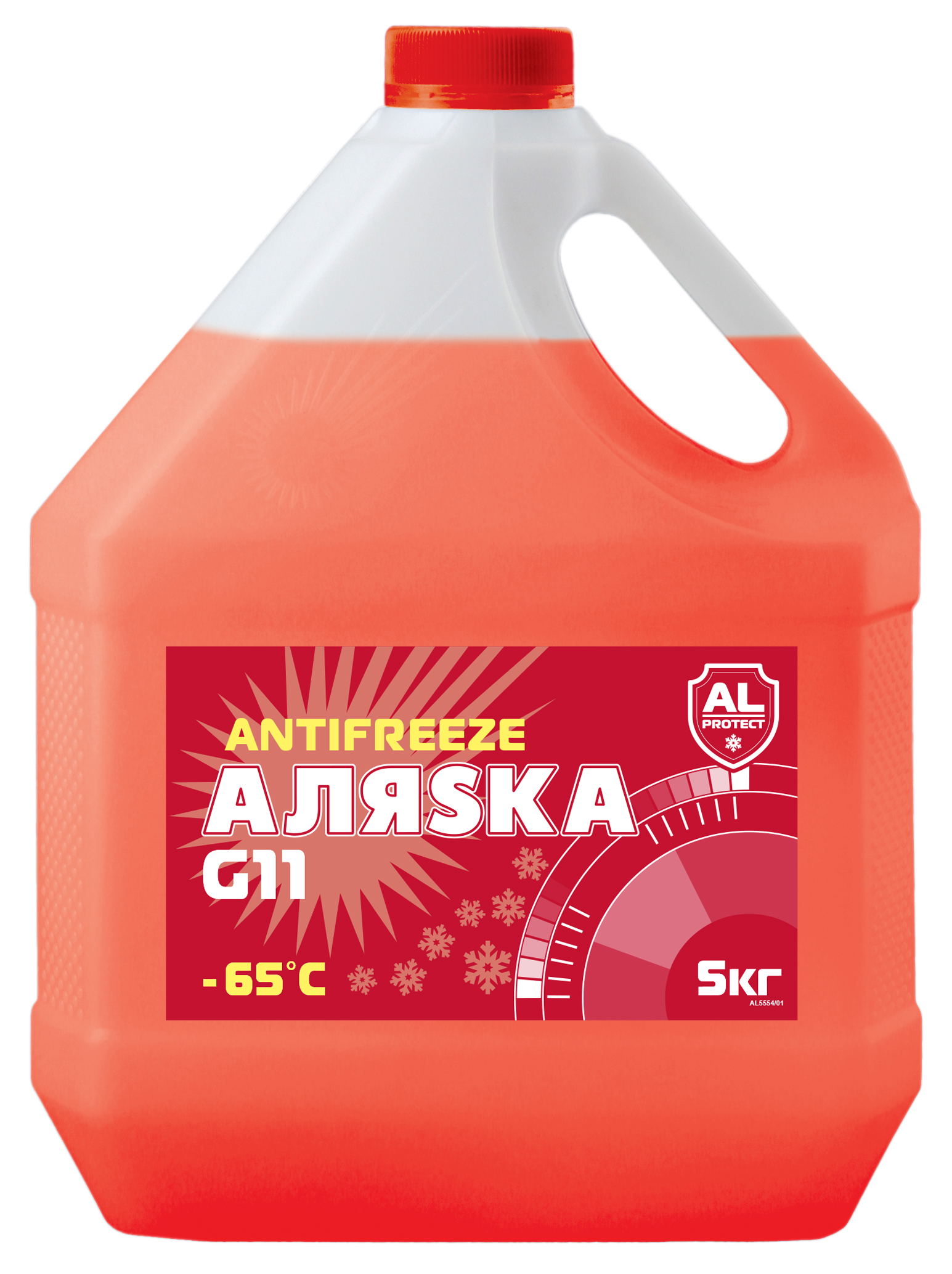 Антифриз Аляска red - 65 5 кг DELFIN GROUP 5554 | цена за 1 шт