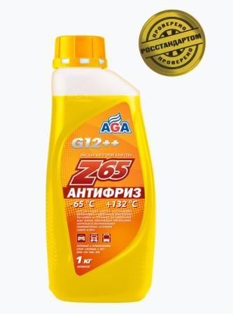 Антифриз AGA желтый -65С/+132С готовый 1 л AGA042Z