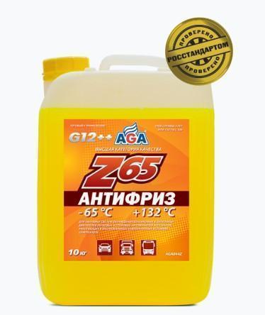 Антифриз AGA желтый -65С/+132С готовый 10 л AGA044Z