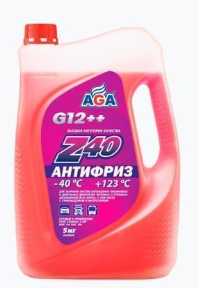 Антифриз AGA красный -40С/+123С готовый 5 л AGA002Z