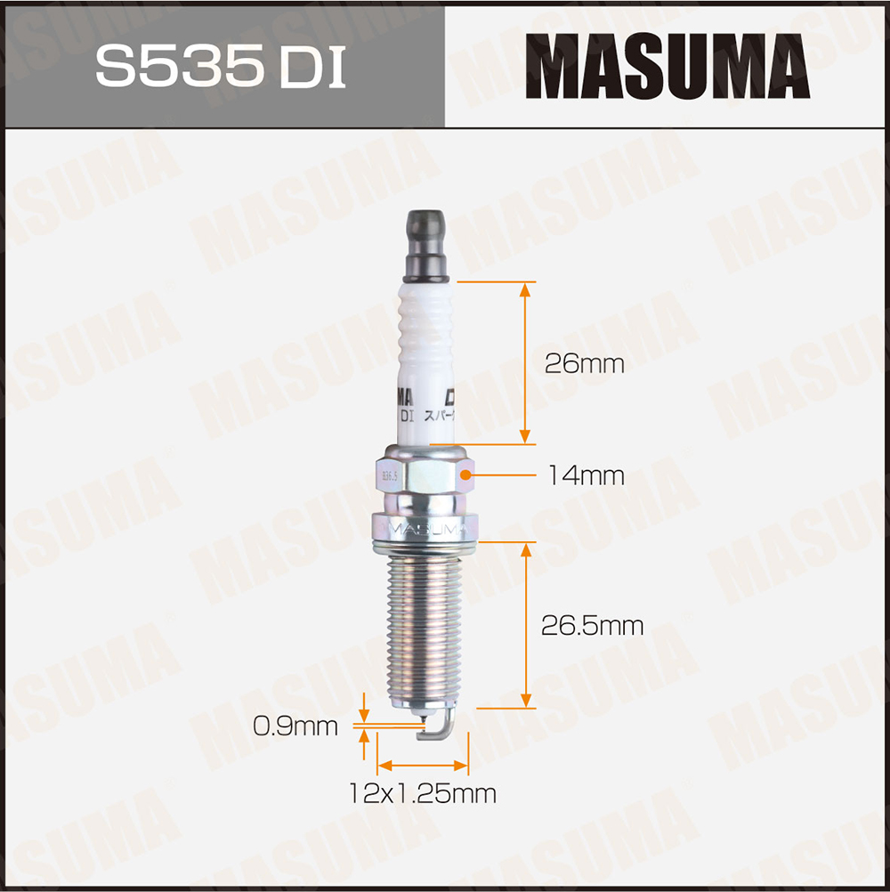 Свеча зажигания Masuma S535DI Double Iridium (DILKAR8J9G)