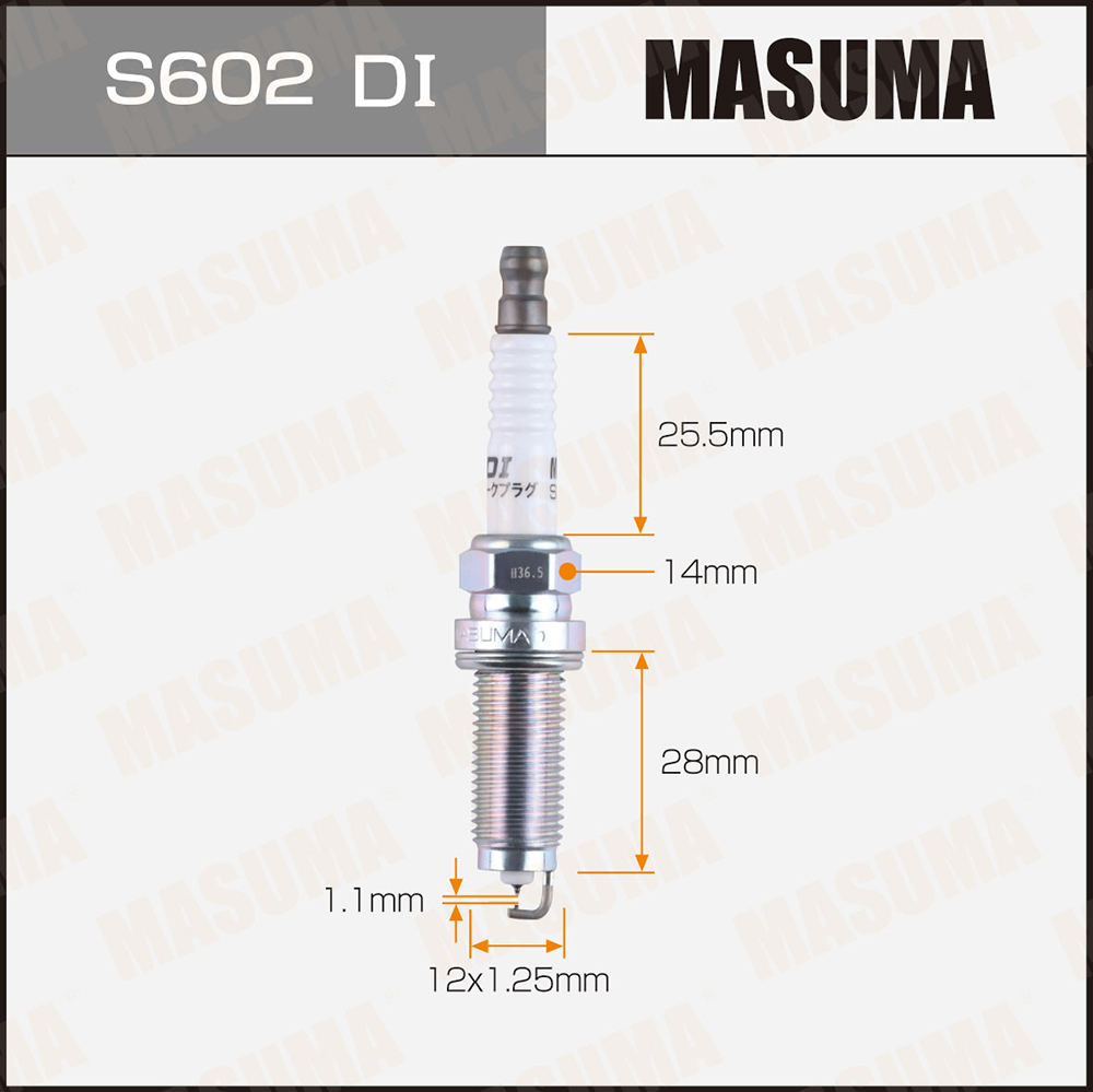 Свеча зажигания Masuma S602DI Double Iridium (DILZKAR7C11S)