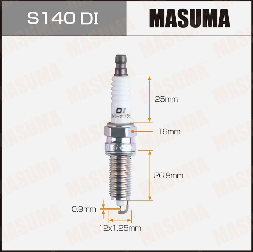 Свеча зажигания Masuma S140DI Double Iridium (LDK7RKI)