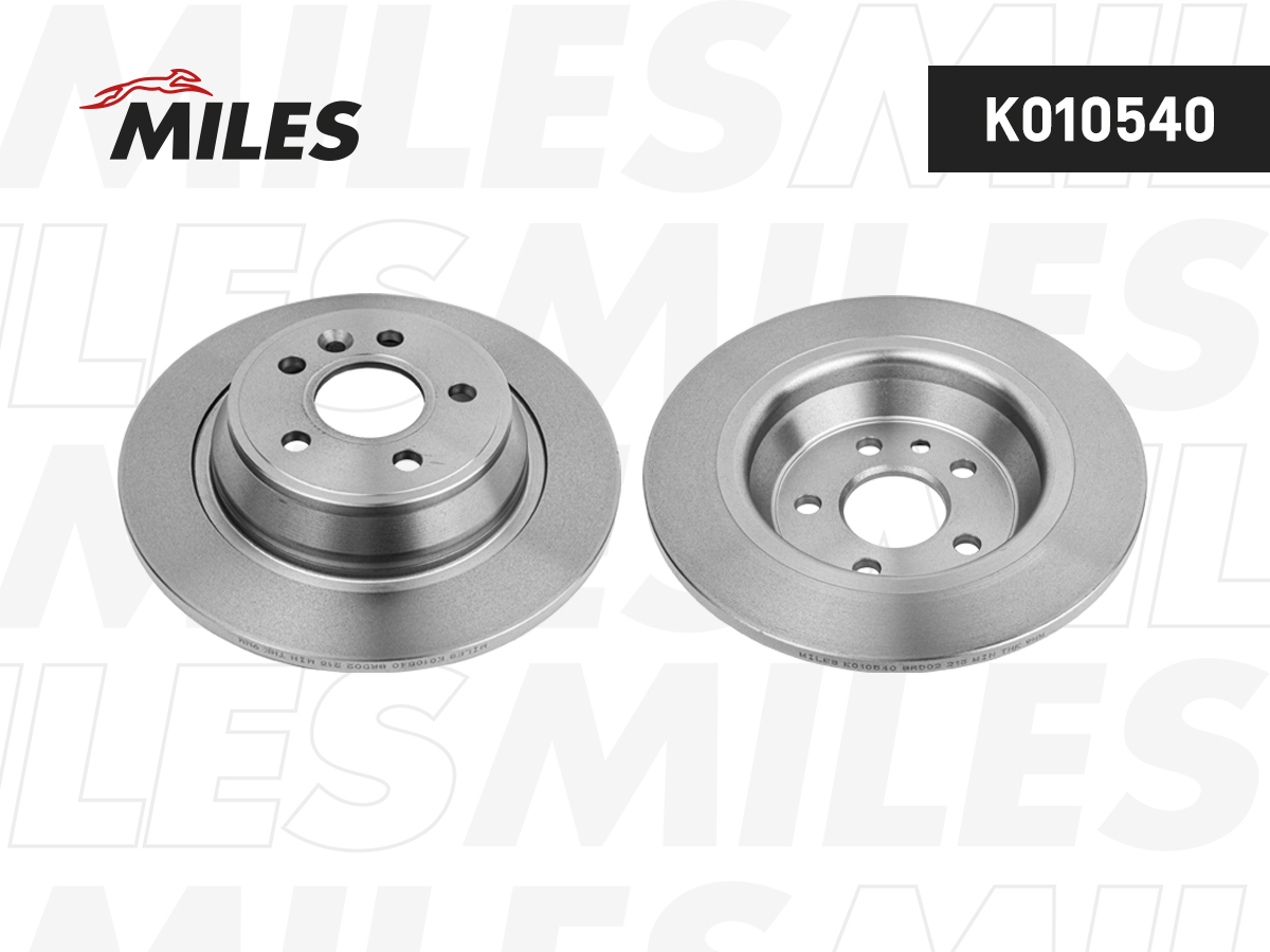 Диск тормозной Ford Galaxy 06-, Kuga 08-, Mondeo 07-, S-Max 06- задний Miles