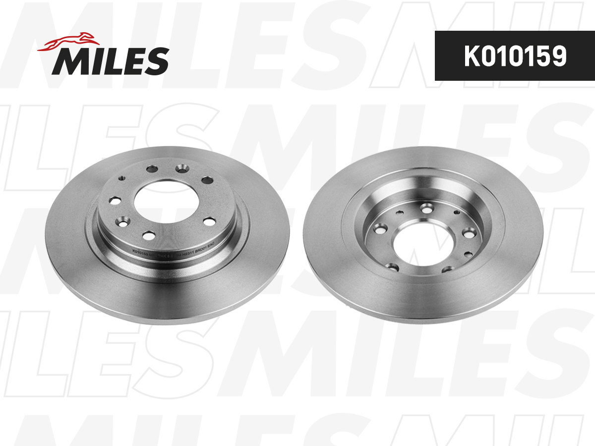 Диск тормозной Mazda 6 07-, MX-5 08., Mazda 323 01-04, Mazda 626 99-02 задний Miles