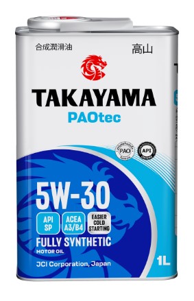 Масло моторное Takayama 5W-30 PAOtec A3/B4 SP синтетическое 1л (металл)