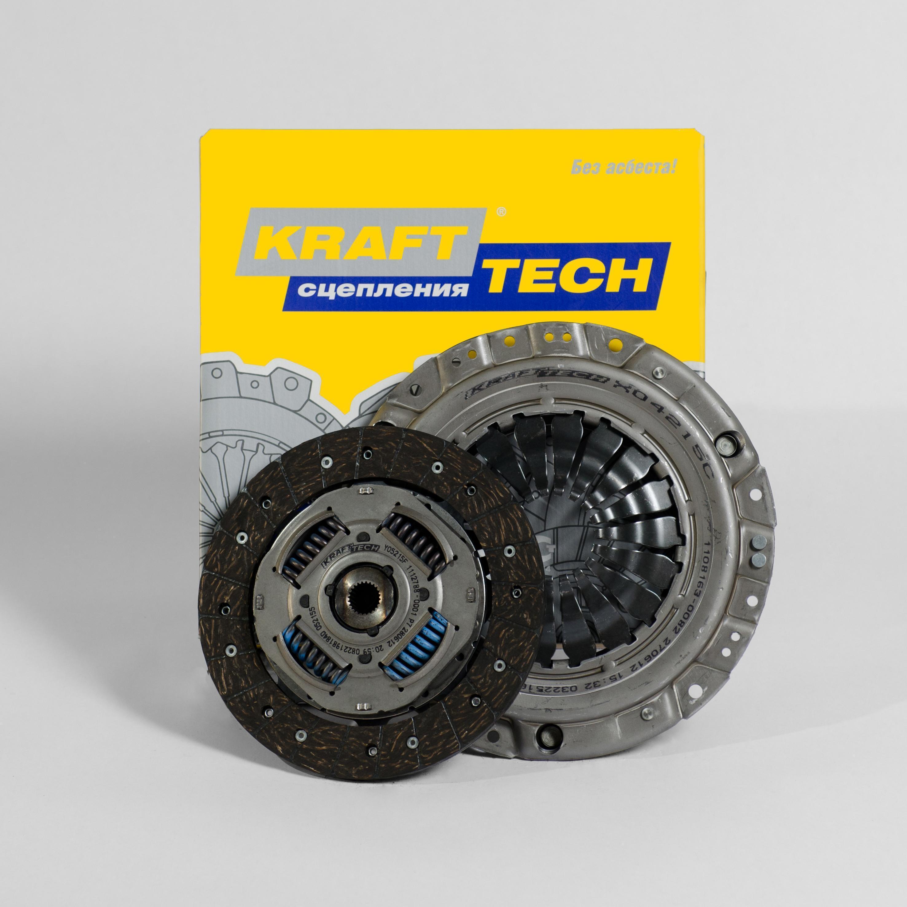 Сцепление Chevrolet Lacetti 1.4-1.6 без подшипника Krafttech