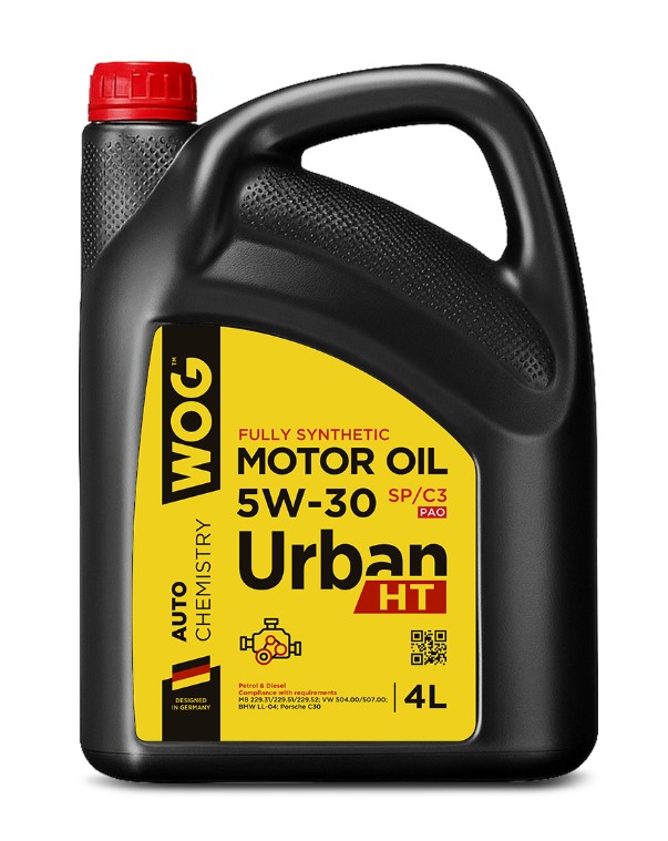 Масло моторное WOG 5W-30 Urban HT PAO SP C3 синтетическое 4л