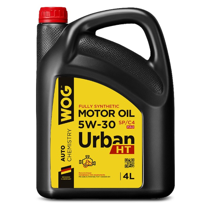 Масло моторное WOG 5W-30 Urban HT PAO SP C4 синтетическое 4 л