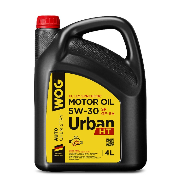 Масло моторное WOG 5W-30 Urban HT SP GF+6A синтетическое 4 л