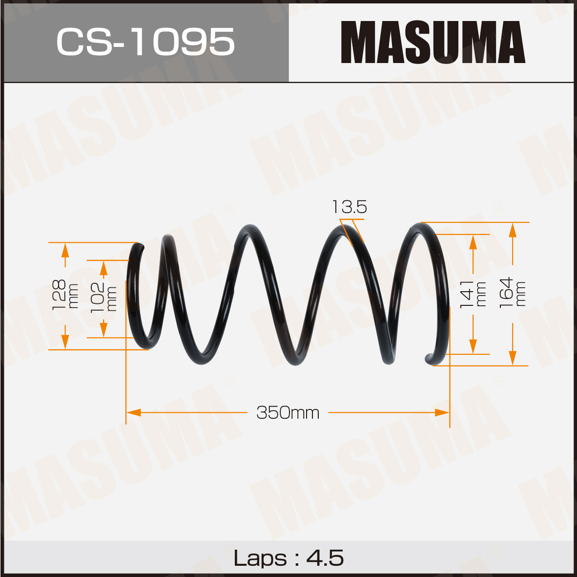 Пружина подвески Toyota WISH / ZNE10 передняя Masuma