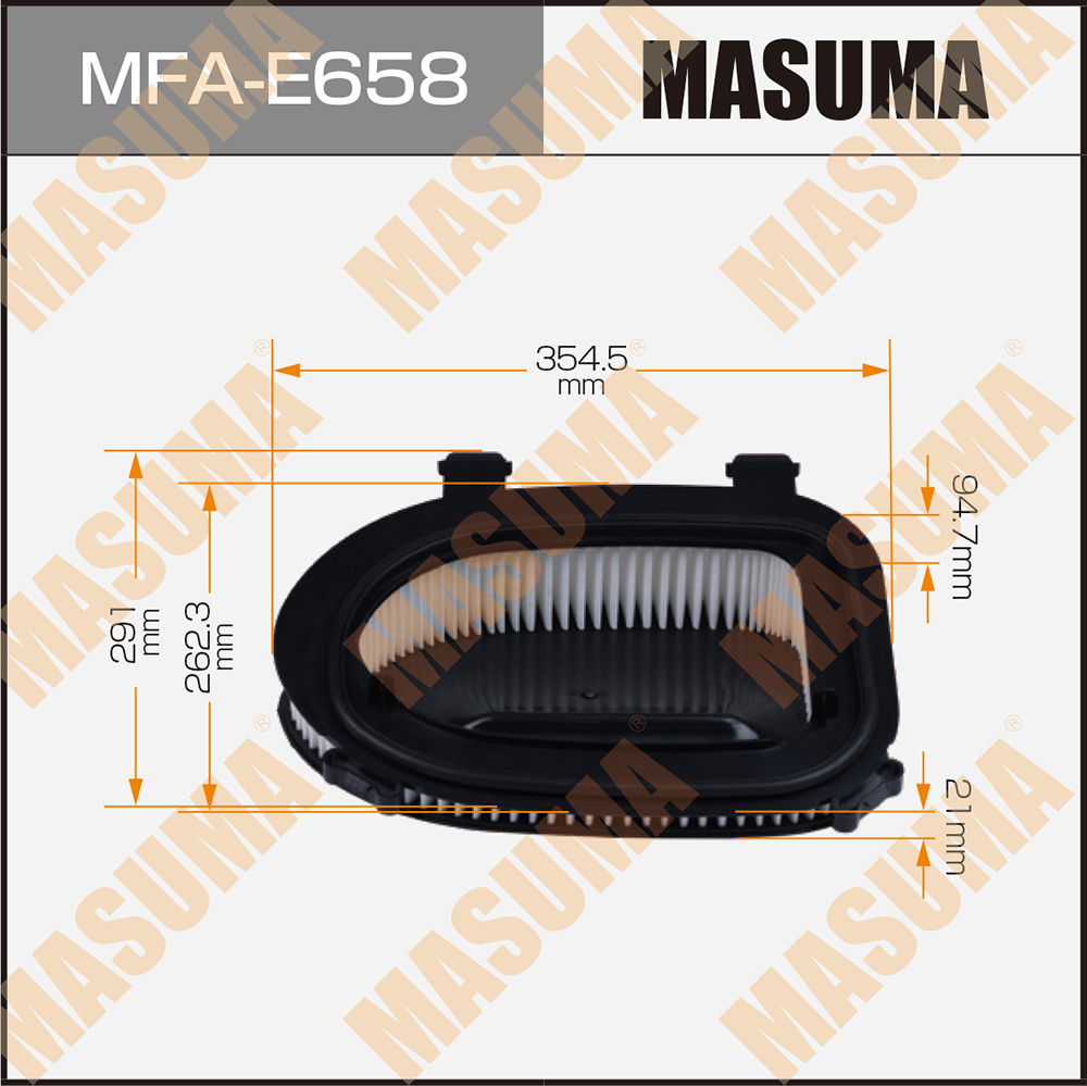 Фильтр воздушный BMW X3 (F25) 10-, X5 (E70, E70N, F15, F85) 08-, X6 (E71, E72) 10- Masuma