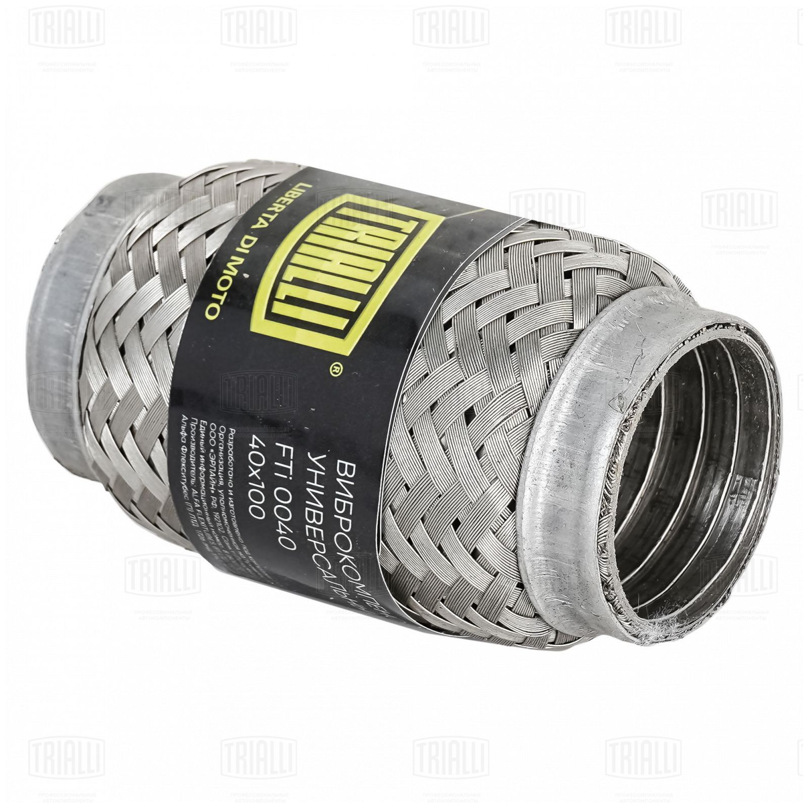 Гофра глушителя 40 x 100 InterLock нержавеющая сталь Trialli