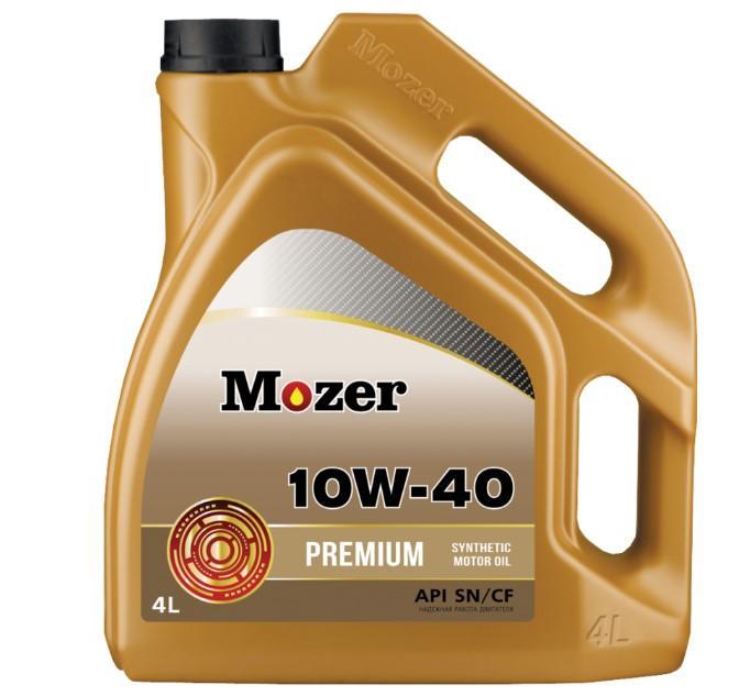 Масло моторное MOZER 10W-40 Premium SN/CF синтетическое 4л / 10W40