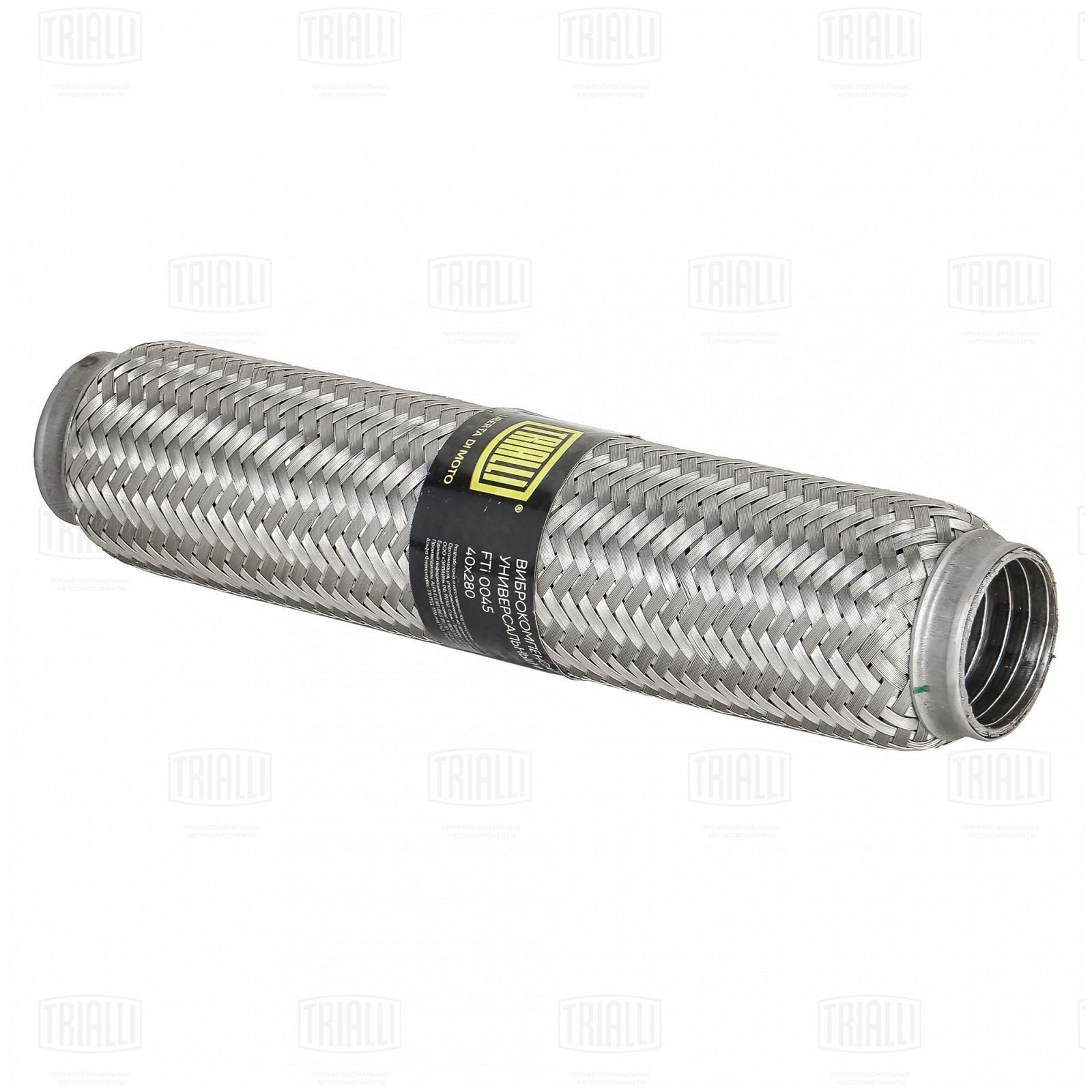 Гофра глушителя 40 x 280 InterLock нержавеющая сталь Trialli
