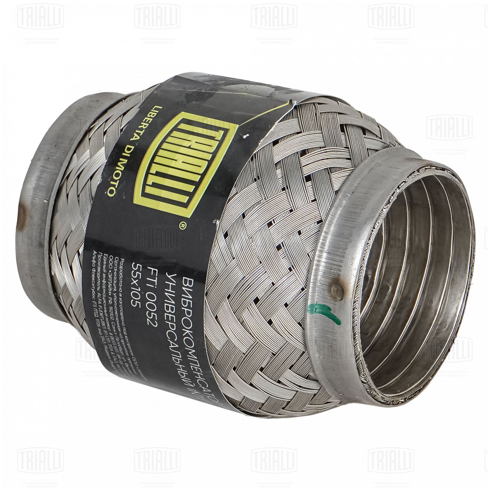 Гофра глушителя 55 x 105 InterLock нержавеющая сталь Trialli