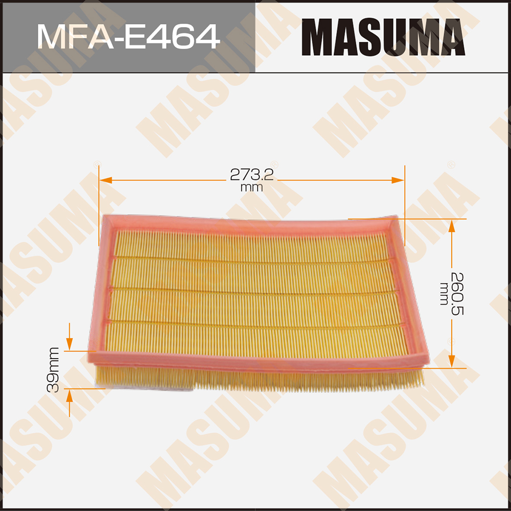 Фильтр воздушный BMW 5 (F10) 10-, X3 (F25) 10-, X5 (E70, F15) 10-, X6 (E71) 08- N54, N55 Masuma