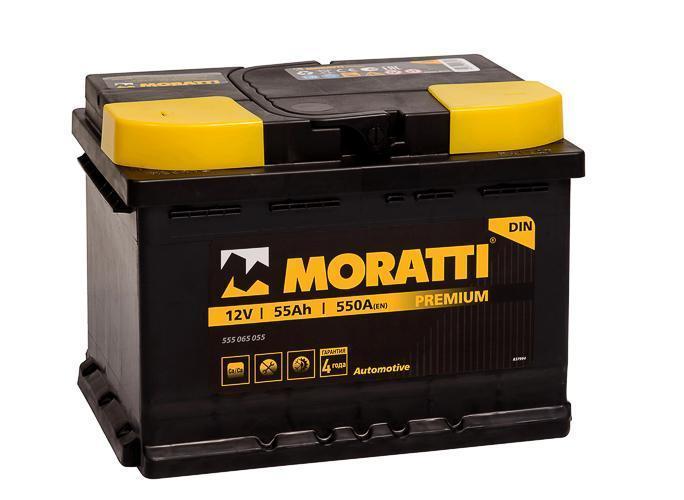 Аккумулятор Moratti 55 А/ч п.п. ток 550 242 х 175 х 175
