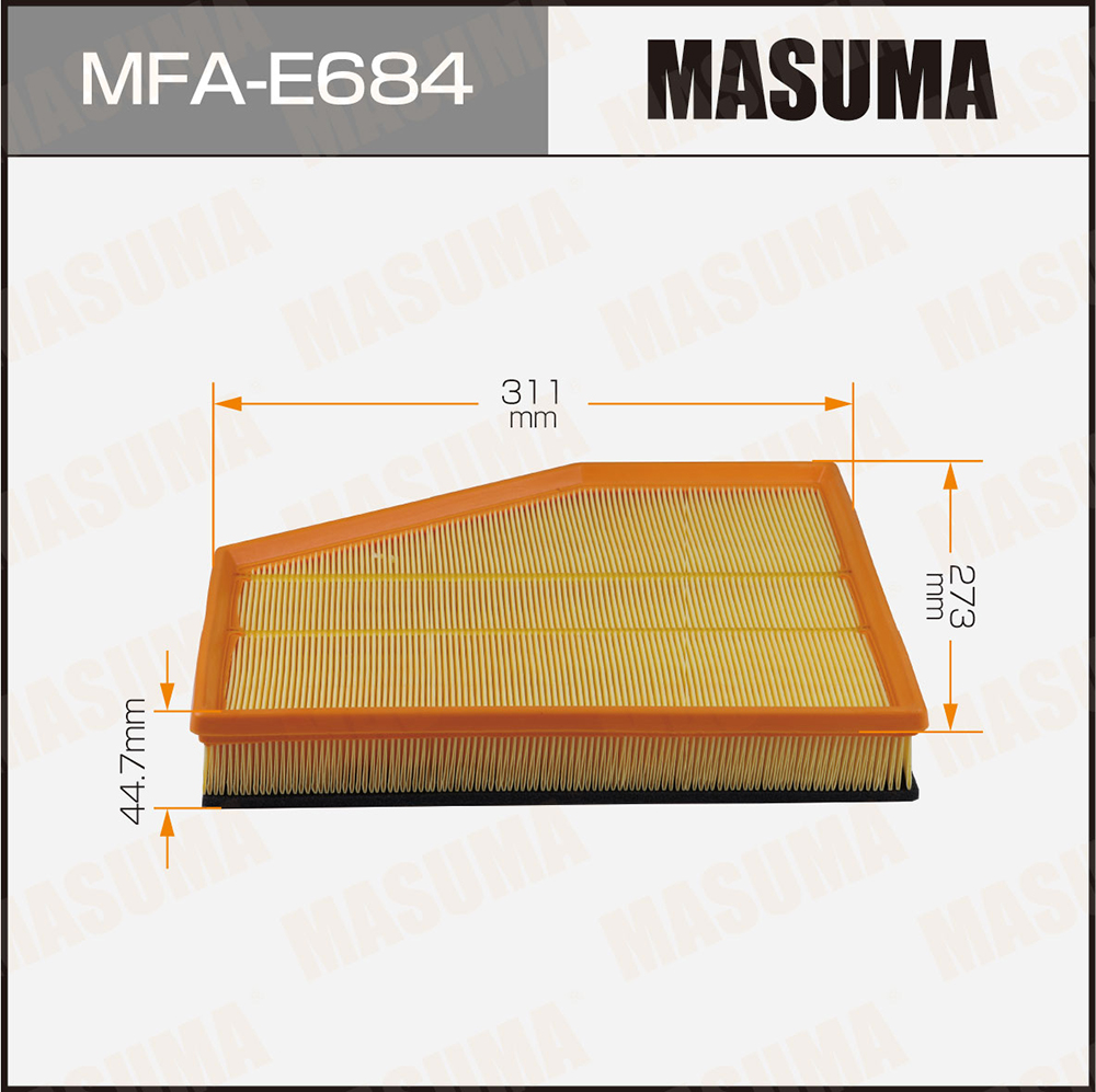 Фильтр воздушный BMW 5 (E60) 04-10 Masuma