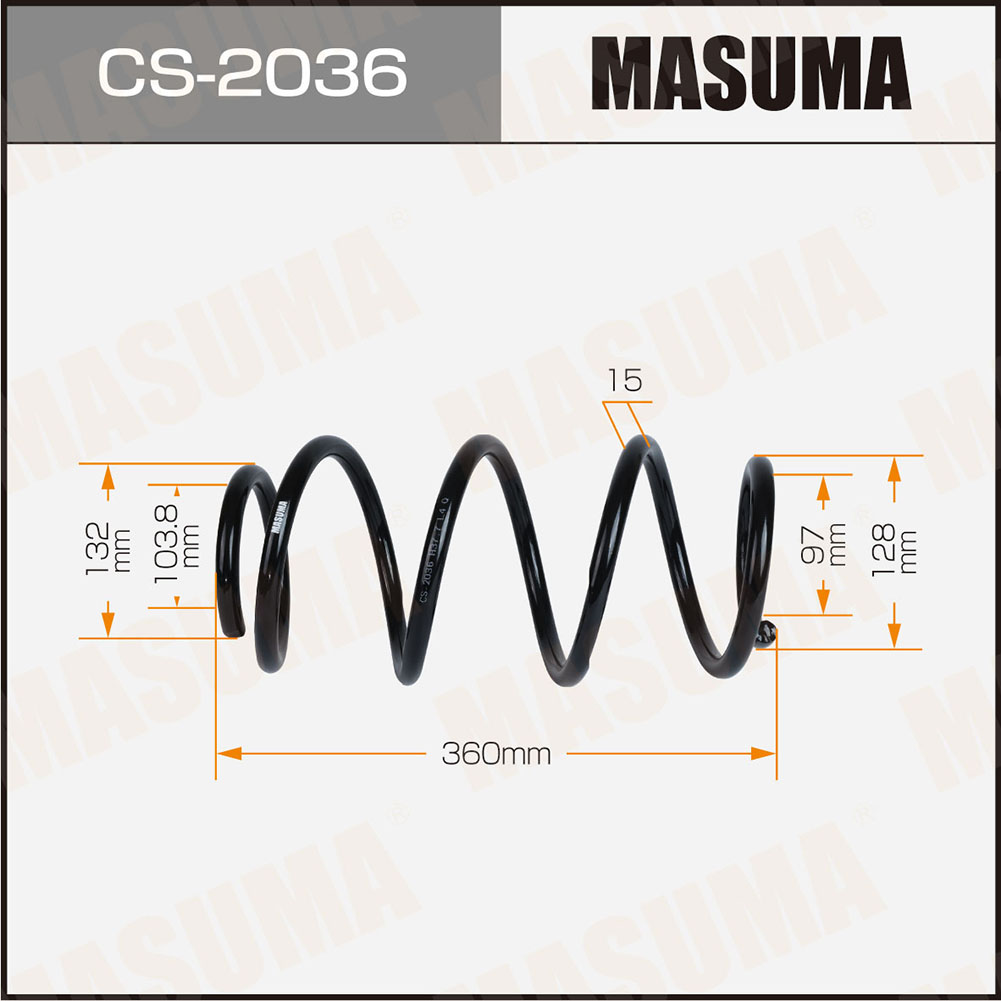 Пружина подвески Nissan X-Trail (T31) 07- передняя Masuma