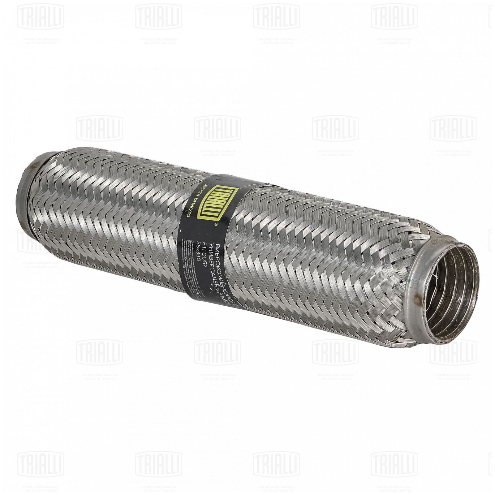 Гофра глушителя 55 x 330 InterLock нержавеющая сталь Trialli