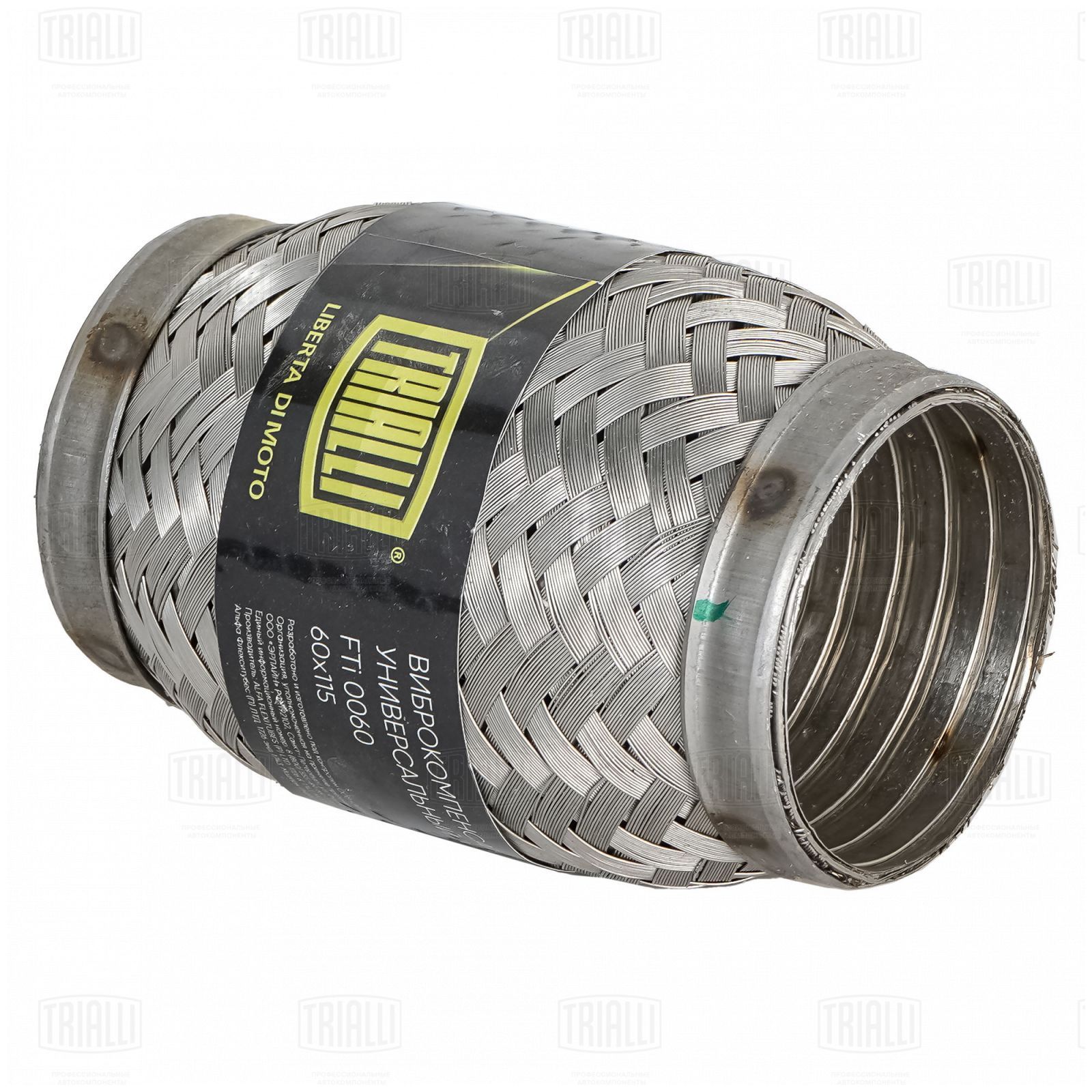 Гофра глушителя 60 x 115 InterLock нержавеющая сталь Trialli