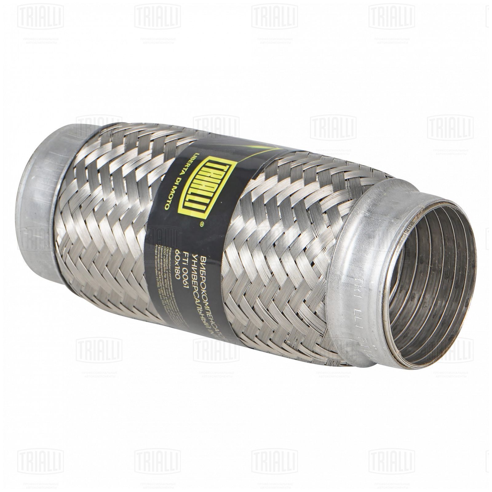 Гофра глушителя 60 x 180 InterLock нержавеющая сталь Trialli
