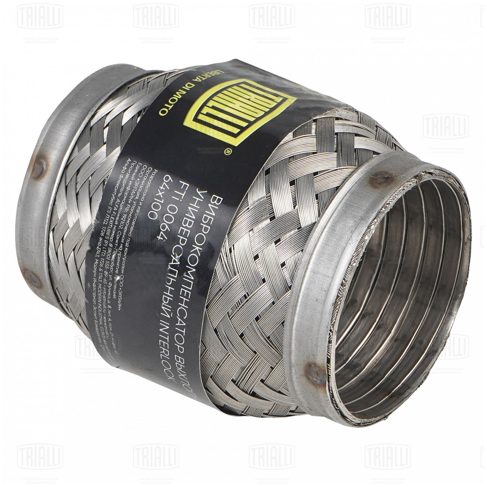 Гофра глушителя 64 x 100 InterLock нержавеющая сталь Trialli