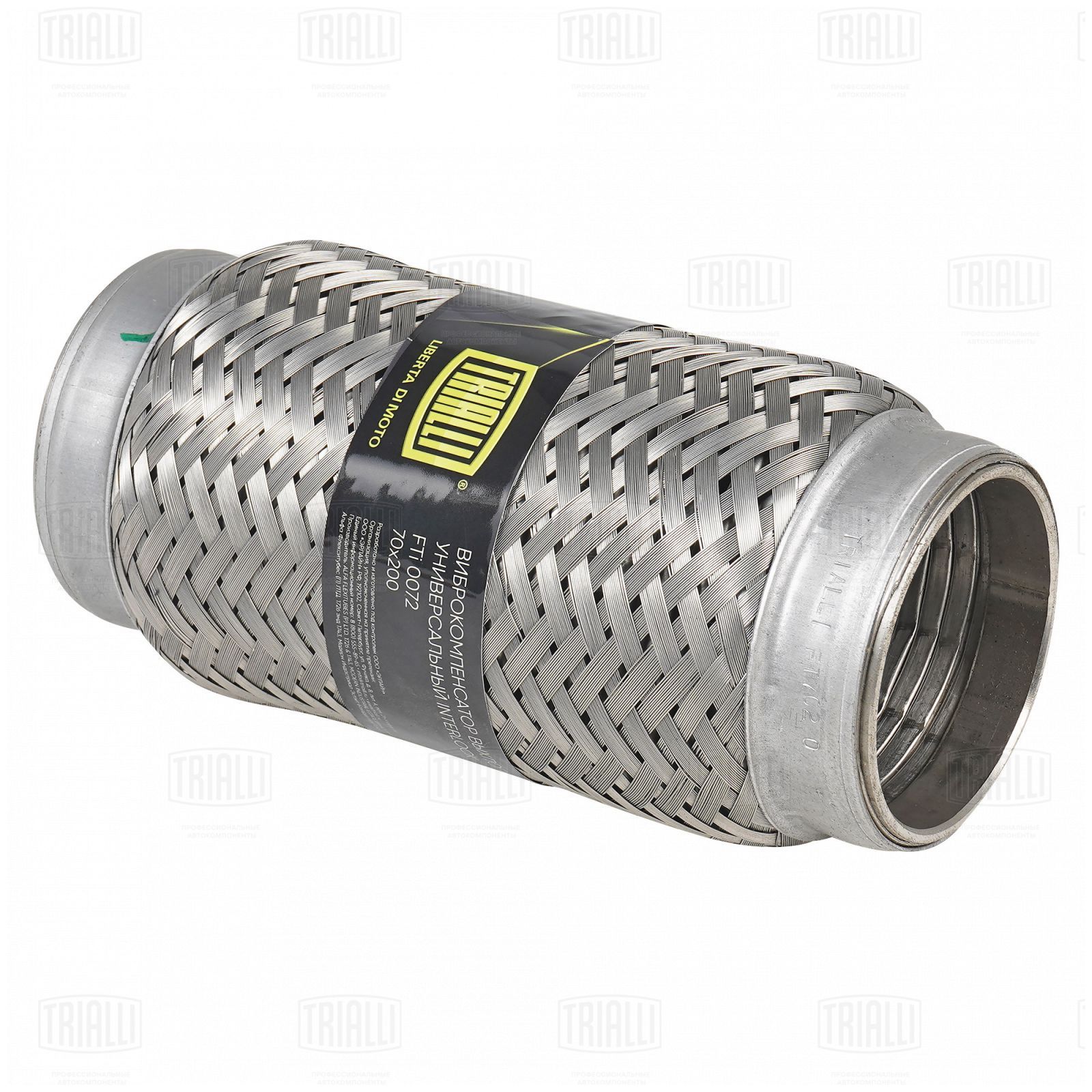 Гофра глушителя 70 x 200 InterLock нержавеющая сталь Trialli