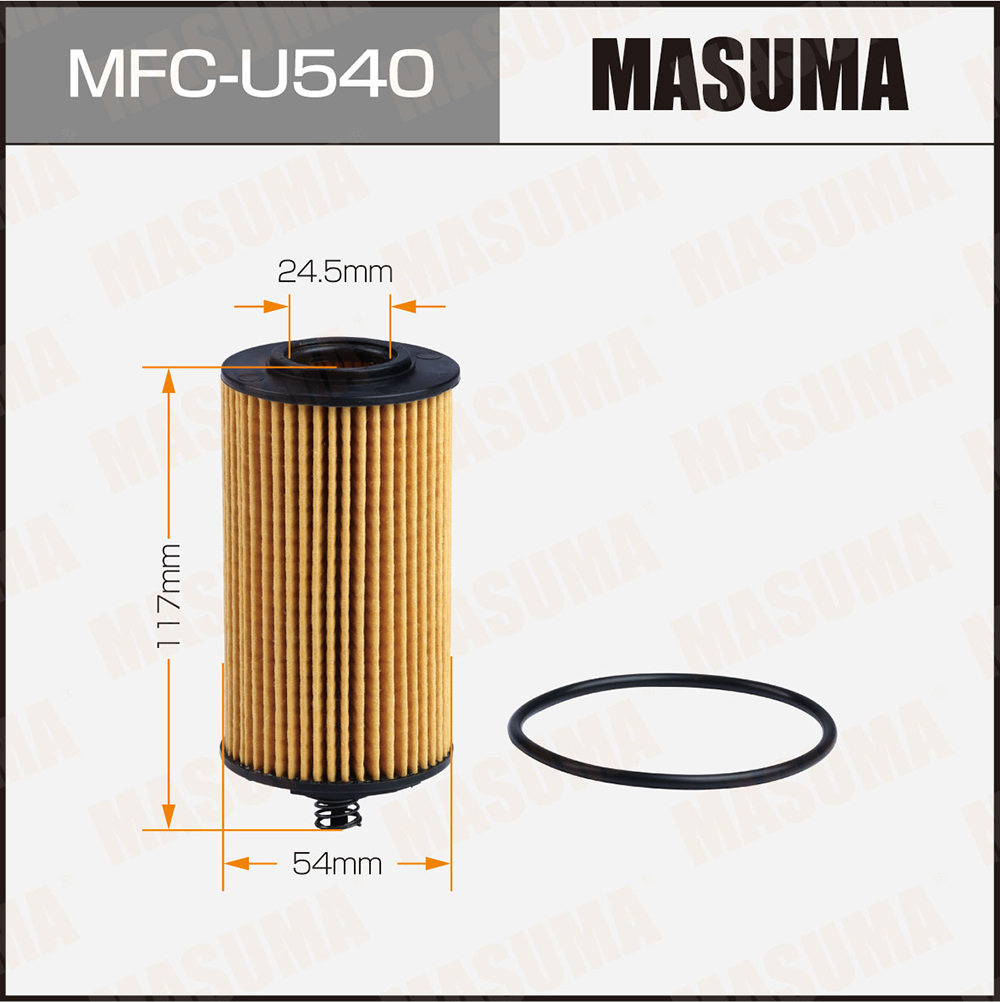 Фильтр масляный OE0132 вставка Masuma