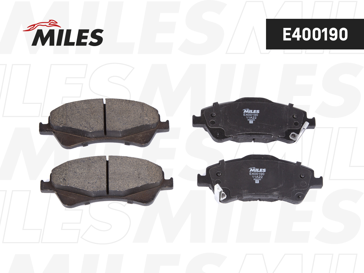 Колодки тормозные Toyota Avensis (T270) 09-, Auris (E150, E180) 06-, Verso 09- MILES