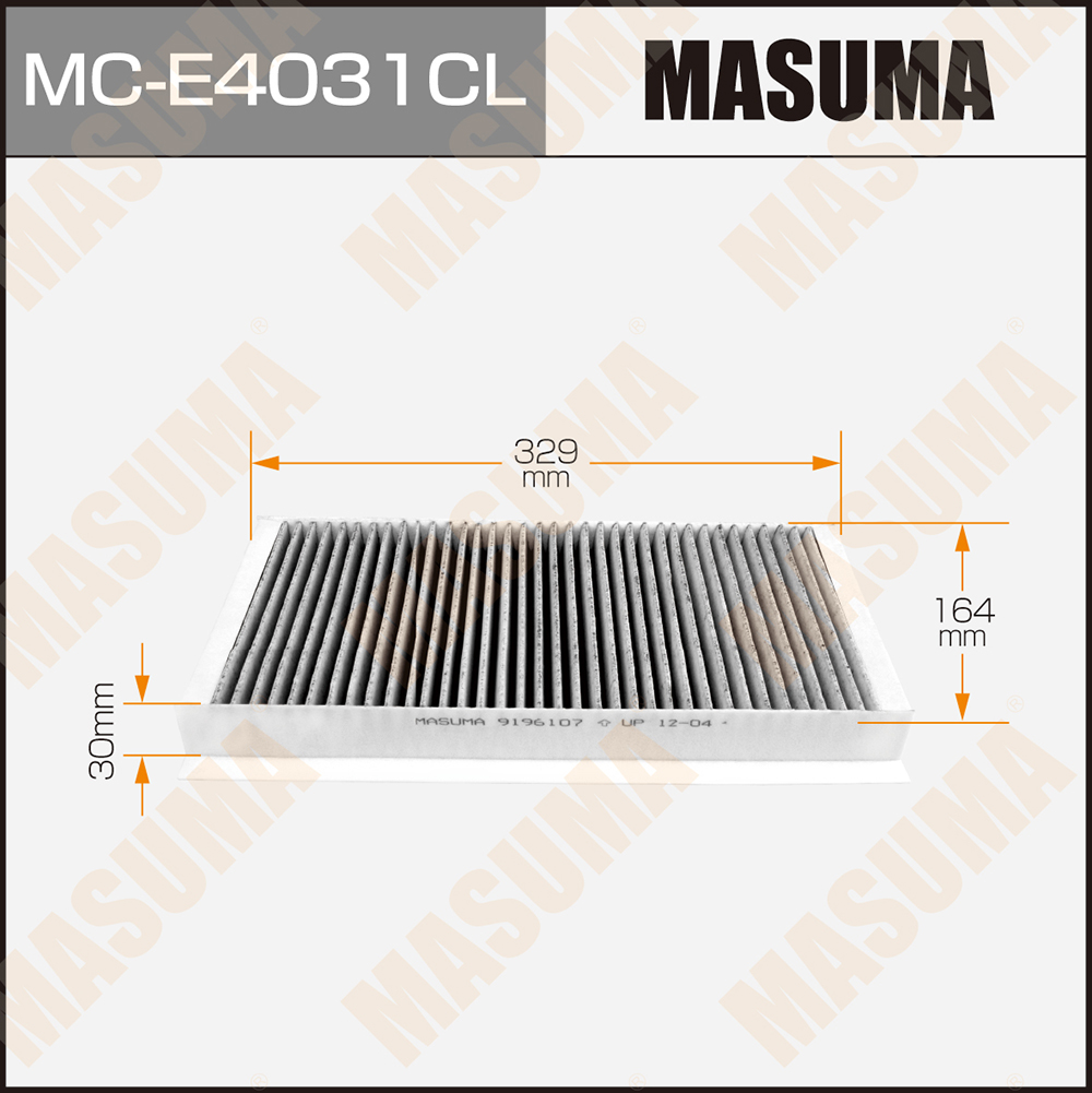 Фильтр салона Opel Vectra C 02-, Corsa C 00-07, Signum 03-09; Saab 9-3 II 02- Masuma угольный