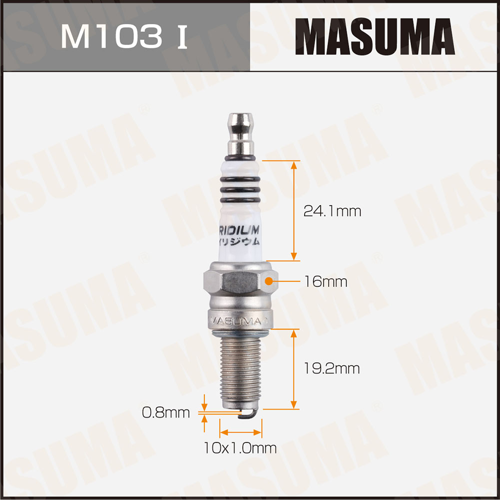 Свеча зажигания Masuma M103I Iridium CR8EIX