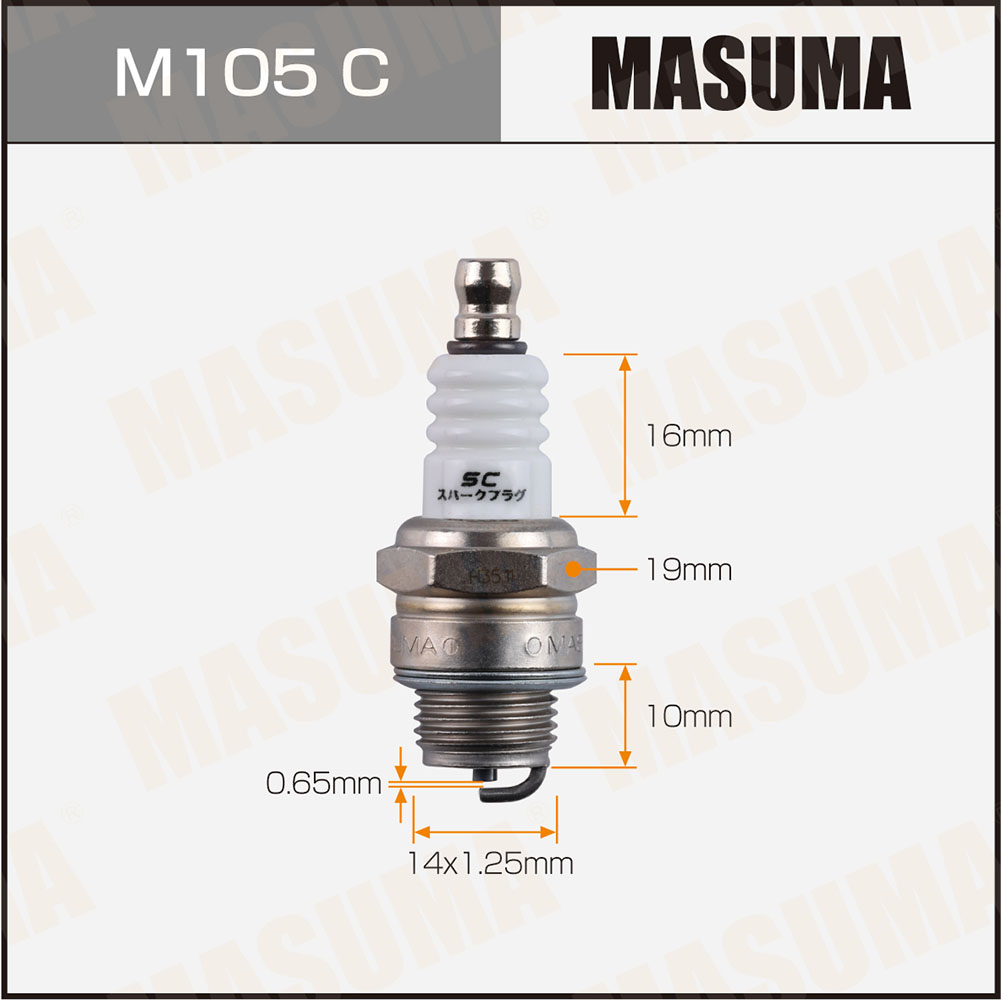 Свеча зажигания Masuma M105C Nickel BM6A