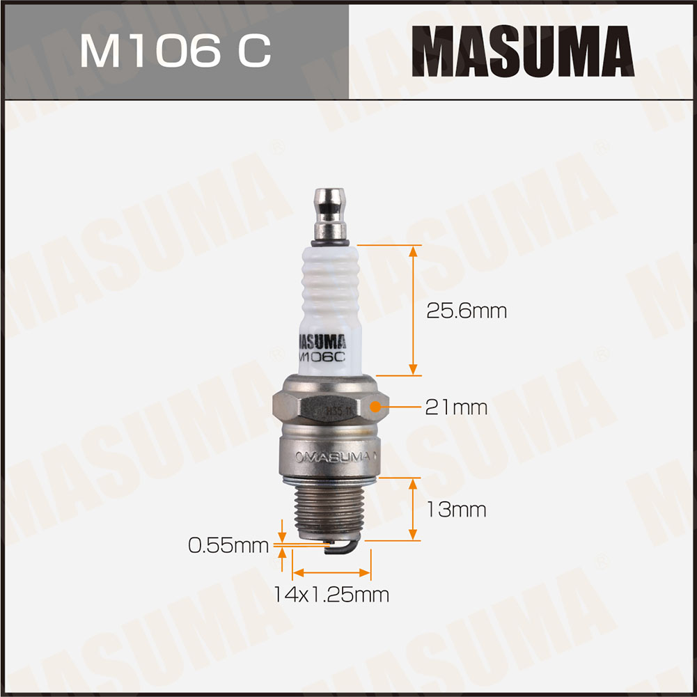 Свеча зажигания Masuma M106C Nickel B7HS