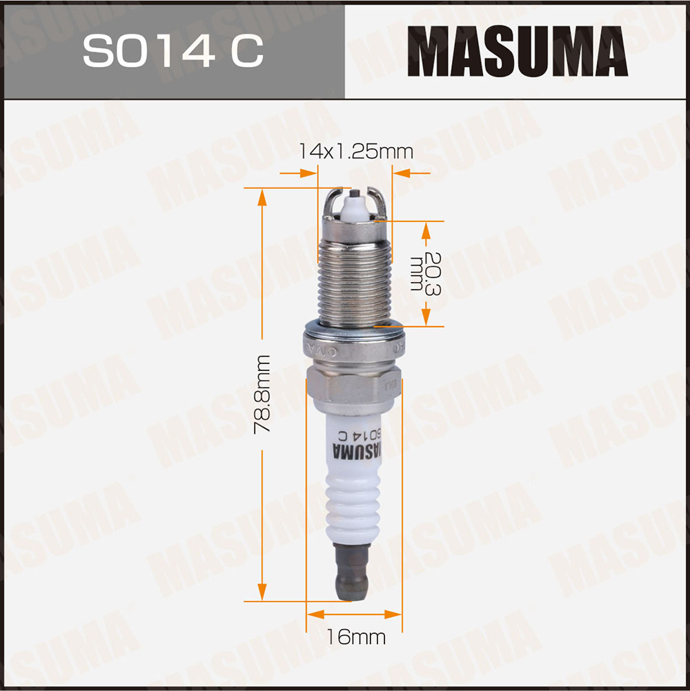 Свеча зажигания Masuma S014C Nickel BKR6EKUC
